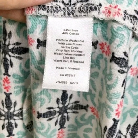 Talbots Spring Damask Shift Dress - Picture 4 of 6